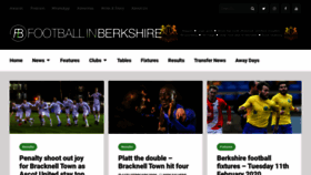 What Footballinbracknell.co.uk website looked like in 2020 (4 years ago)