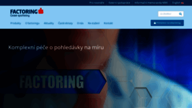 What Factoringcs.cz website looked like in 2020 (4 years ago)