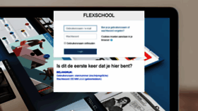 What Flexschool.be website looked like in 2020 (4 years ago)