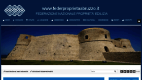 What Federproprietaabruzzo.it website looked like in 2020 (4 years ago)