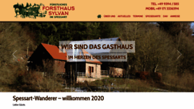 What Forsthaus-sylvan.de website looked like in 2020 (4 years ago)