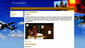 What Flyswedish.se website looked like in 2020 (4 years ago)