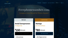 What Freephonenumber.com website looked like in 2020 (4 years ago)