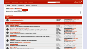 What Forum.ubuntu.cz website looked like in 2020 (4 years ago)