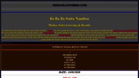 What Fixmatkanumber1.com website looked like in 2020 (4 years ago)