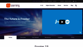 What Fronter.com website looked like in 2020 (4 years ago)