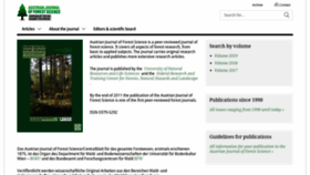 What Forestscience.at website looked like in 2020 (4 years ago)