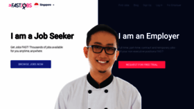 What Fastjobs.sg website looked like in 2020 (5 years ago)