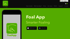What Foalapp.com website looked like in 2020 (4 years ago)