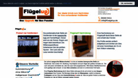 What Fluegelup.de website looked like in 2020 (4 years ago)