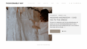 What Fashionablykay.com website looked like in 2020 (4 years ago)