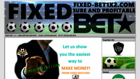 What Fixed-bet1x2.com website looked like in 2020 (4 years ago)