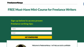 What Freelancerkenya.com website looked like in 2020 (4 years ago)