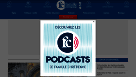 What Famillechretienne.fr website looked like in 2020 (4 years ago)