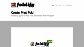 What Foldifyapp.com website looked like in 2020 (4 years ago)