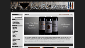 What Farrvintners.com website looked like in 2020 (4 years ago)