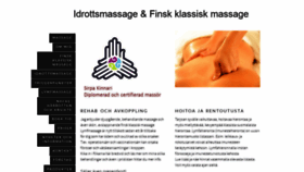 What Finsk-idrottsmassage.se website looked like in 2020 (4 years ago)