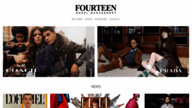 What Fourteenmodelmanagement.com website looked like in 2020 (4 years ago)