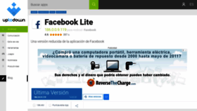 What Facebook-lite.uptodown.com website looked like in 2020 (4 years ago)