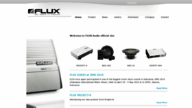 What Flux-audio.com website looked like in 2020 (4 years ago)