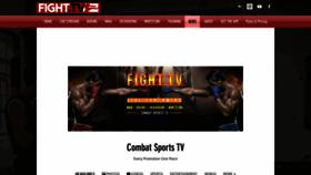 What Fight.tv website looked like in 2020 (4 years ago)