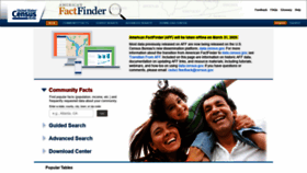 What Factfinder.census.gov website looked like in 2020 (4 years ago)