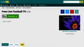 What Free-live-football-tv.soft112.com website looked like in 2020 (4 years ago)