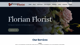 What Florianflorist.com.au website looked like in 2020 (4 years ago)