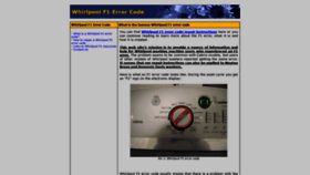 What F1error.info website looked like in 2020 (4 years ago)