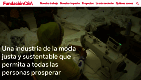 What Fundacioncya.org website looked like in 2020 (4 years ago)