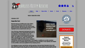 What Fearlesskittyrescue.org website looked like in 2020 (4 years ago)