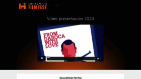 What Festivalcinedaroca.com website looked like in 2020 (4 years ago)