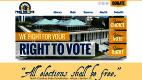 What Freethevotenc.com website looked like in 2020 (4 years ago)