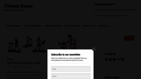 What Fitnessgears.in website looked like in 2020 (4 years ago)