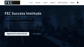 What Fecsuccess.com website looked like in 2020 (4 years ago)