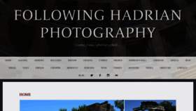 What Followinghadrianphotography.com website looked like in 2020 (4 years ago)