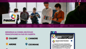 What Francosud.ca website looked like in 2020 (4 years ago)