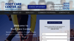 What Footcarecenterva.com website looked like in 2020 (4 years ago)