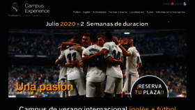 What Futbolcamp.es website looked like in 2020 (4 years ago)