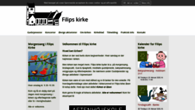 What Filipskirke.dk website looked like in 2020 (5 years ago)
