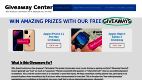 What Freegiveawaycenter.com website looked like in 2020 (4 years ago)