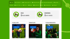 What Fussballschule.berlin website looked like in 2020 (4 years ago)