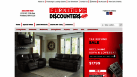 What Furniturediscounterspdx.com website looked like in 2020 (4 years ago)