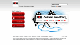 What F1widget.com website looked like in 2020 (4 years ago)
