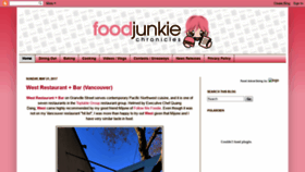 What Foodjunkiechronicles.net website looked like in 2020 (4 years ago)