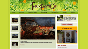 What Fauxfarmgirl.com website looked like in 2020 (4 years ago)
