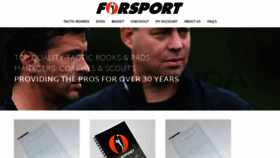 What Forsport.co.uk website looked like in 2020 (4 years ago)