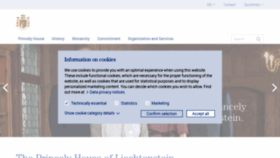What Fuerstenhaus.li website looked like in 2020 (4 years ago)