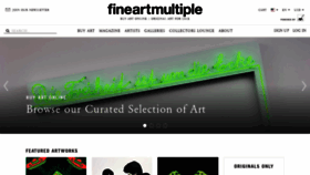 What Fineartmultiple.com website looked like in 2020 (4 years ago)