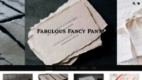 What Fabulousfancypants.com website looked like in 2020 (4 years ago)